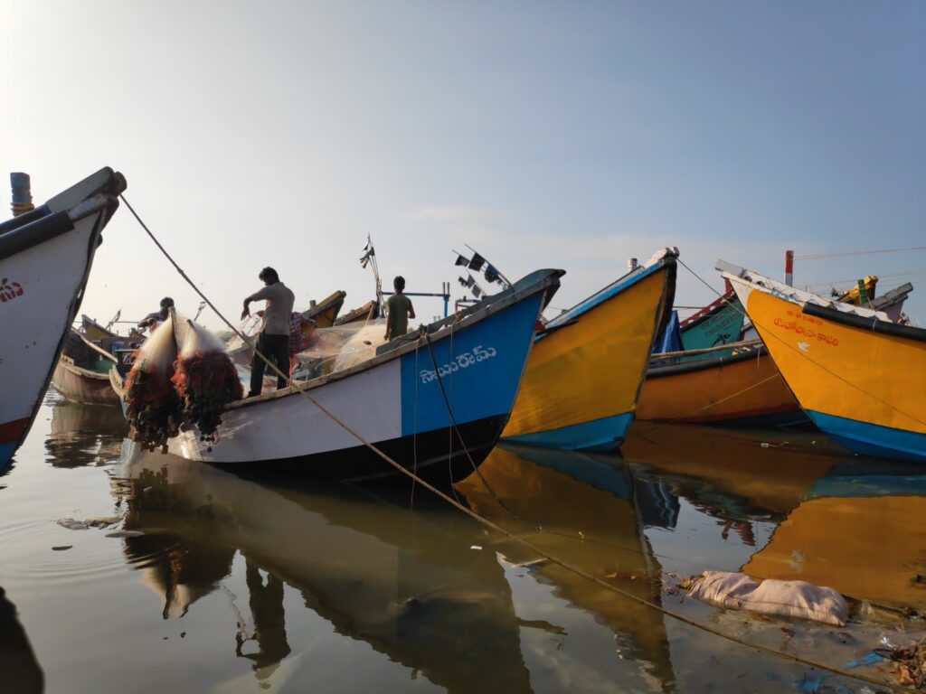 Fish landing in Kakinada